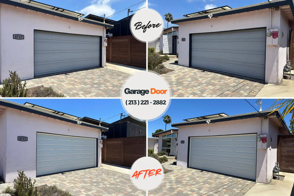 Before and after: garage door repair Hazlehurst, MS
